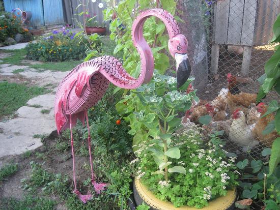 DIY flamingo